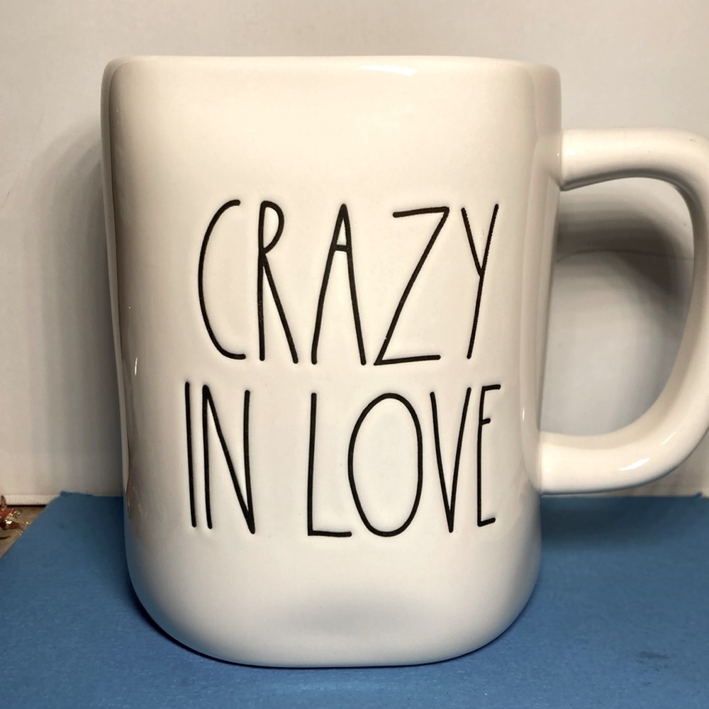 NWOT rare Rae Dunn crazy in love mug